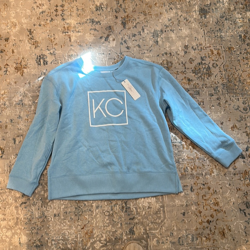 NWT Kansas City Light Blue Box Crew Sweatshirt - Picture 2 of 5